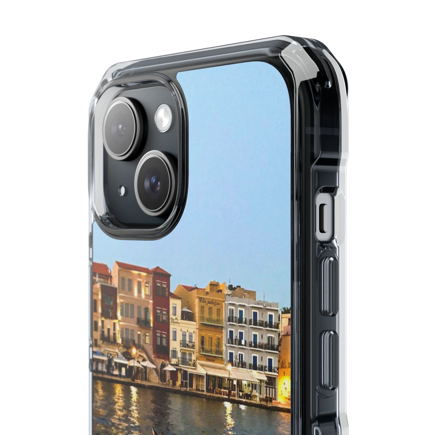 Chania Port Kitty | MagSafe-Compatible Clear Impact iPhone Case