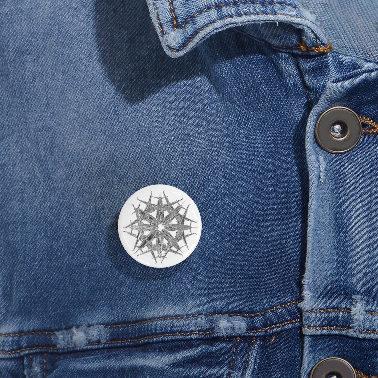 Polaris Flare (Star Crystal No. 7) – Round Pin Badge