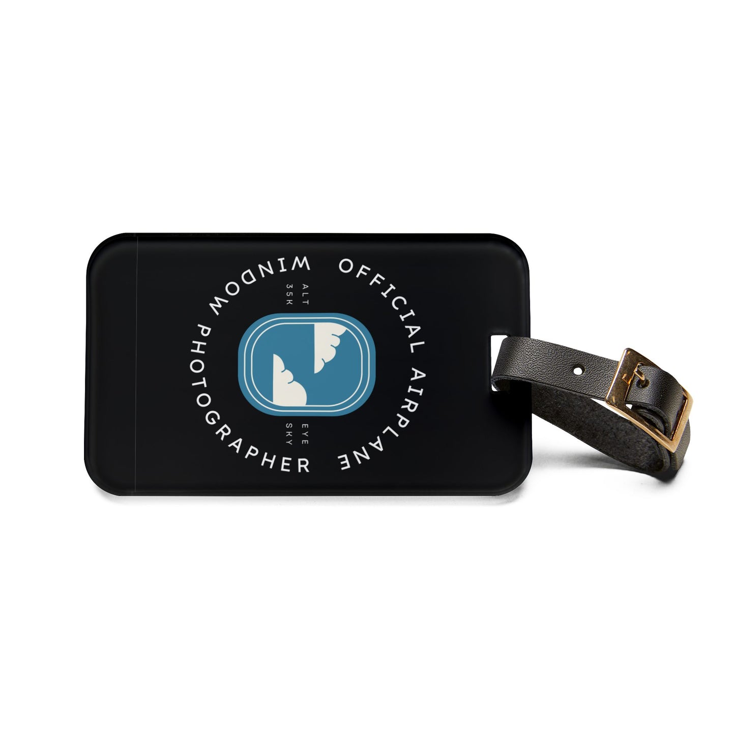 Official Airplane Window Photographer Luggage Tag