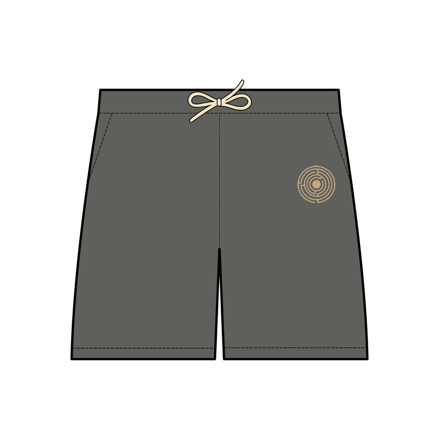 The Labyrinth Lightweight Fleece Sweat Shorts (100% Cotton | Unisex)